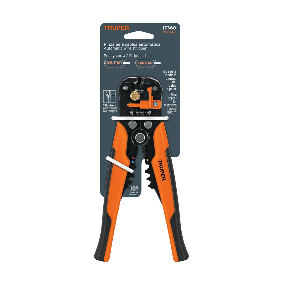 TRUPER - Alicate Pela Cables Auomatico De 8 Pulgadas Pec-aut 17360