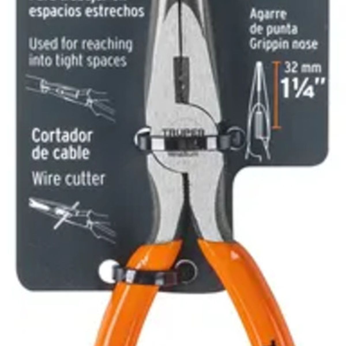 TRUPER - Alicate de punta y corte 6 mango de PVC Truper - 17309