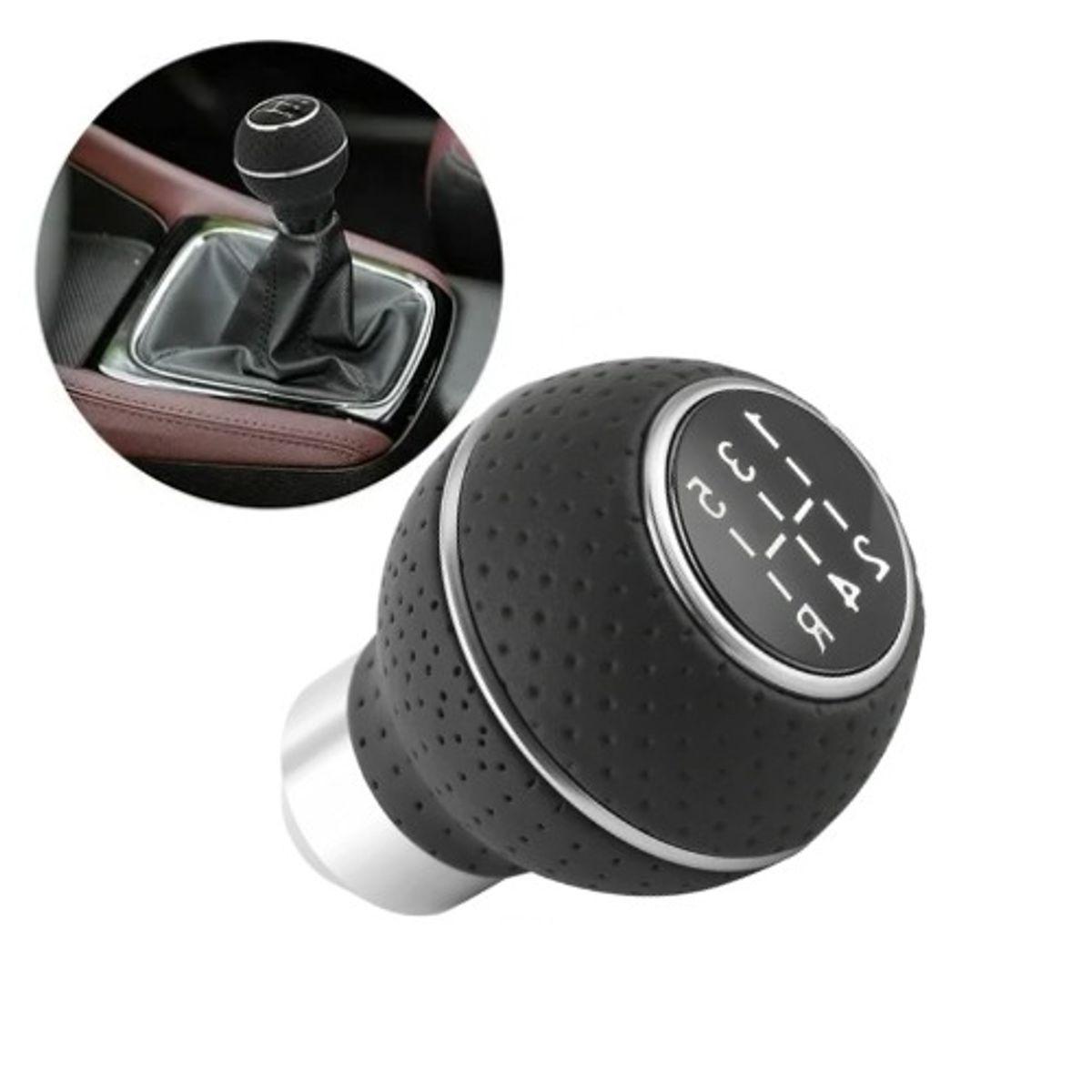 GENERICO - PALANCA DE CAMBIO NEGRO 5 MARCHAS CON RETRO