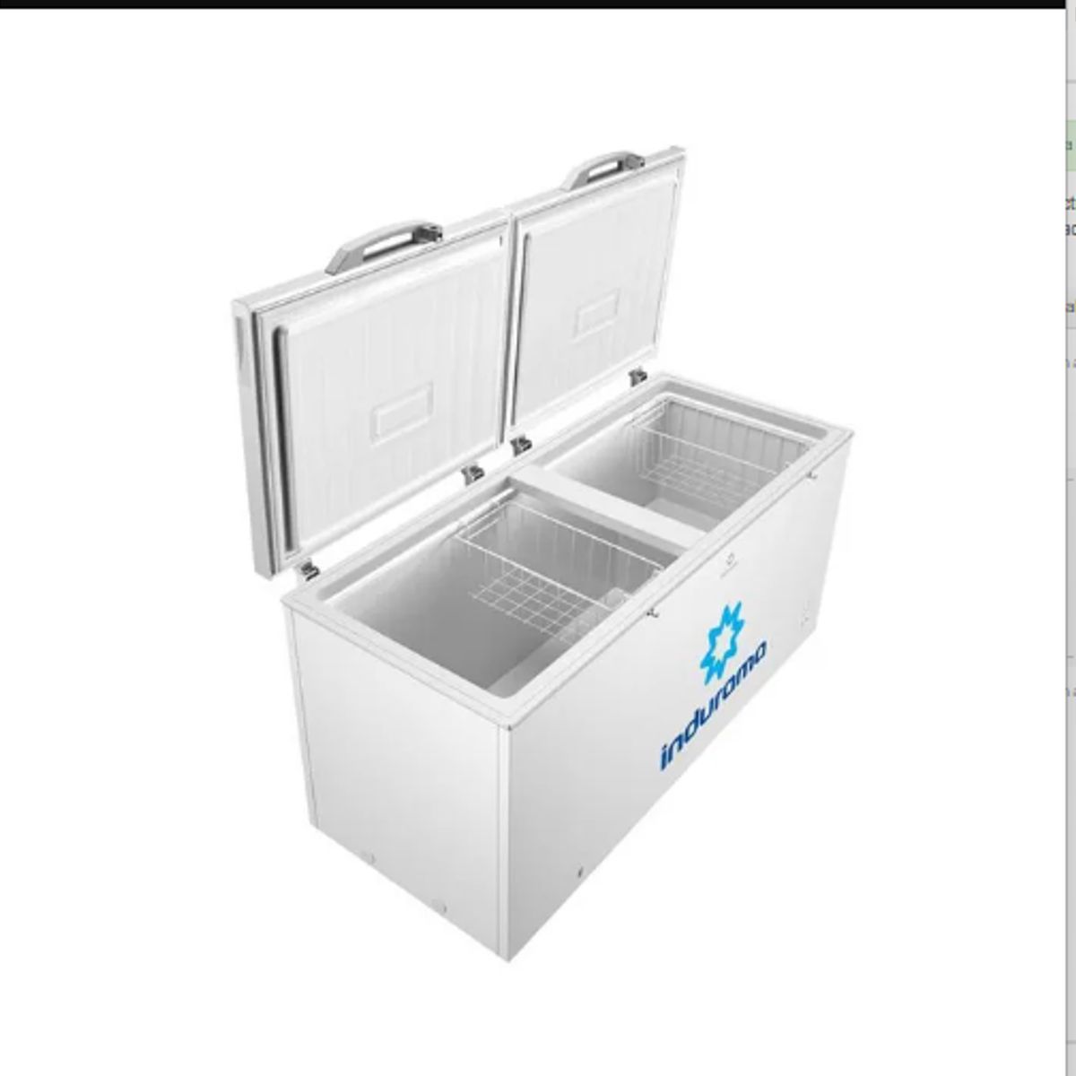 INDURAMA - Congeladora Horizontal 2 puertas 420L CI 420 BL