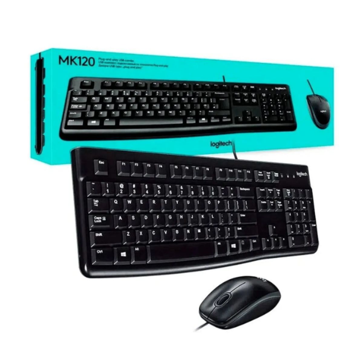 LOGITECH - KIT LOGITECH MK120 TECLADO + MOUSE