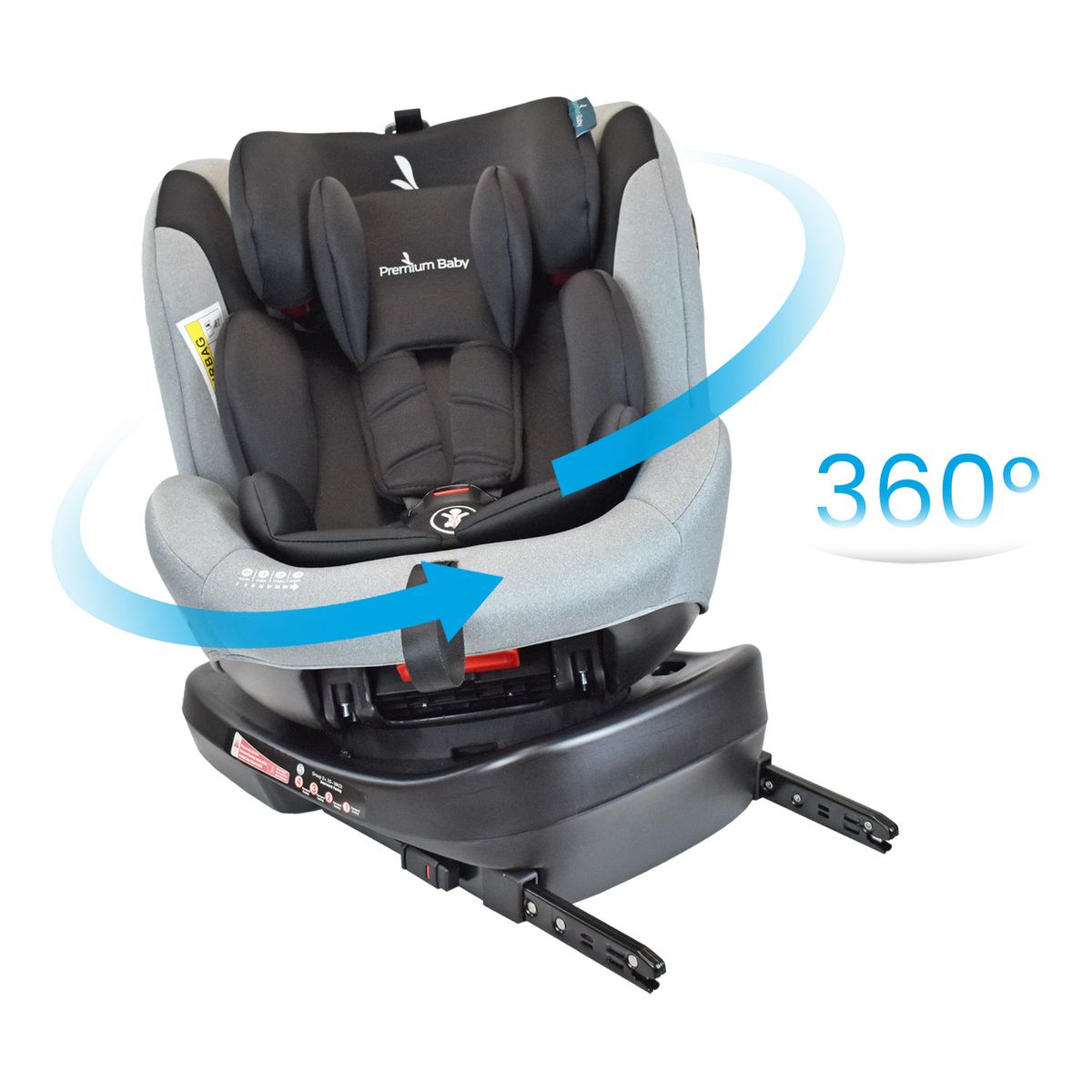 PREMIUM BABY - Silla de Auto Bebé Giro 360° Premium baby Winner Negro