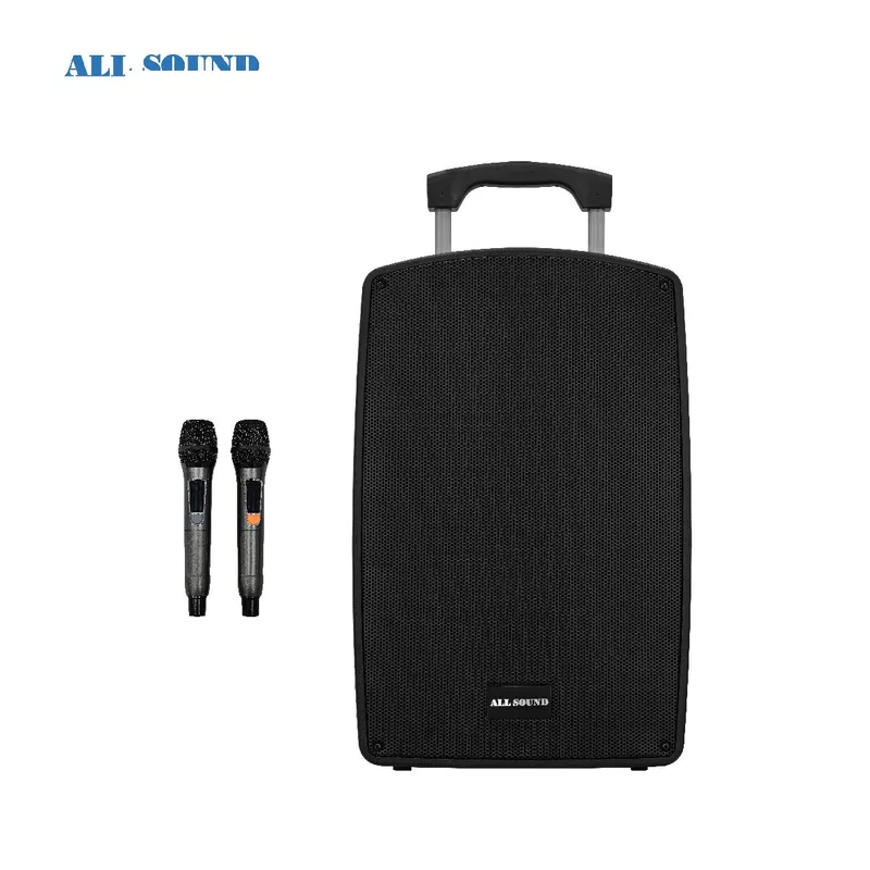 ALL SOUND - PARLANTE  ALL SOUND 15 Pulg. CON BATERIA RECARGABLE Y 2 MICROFONOS UHF