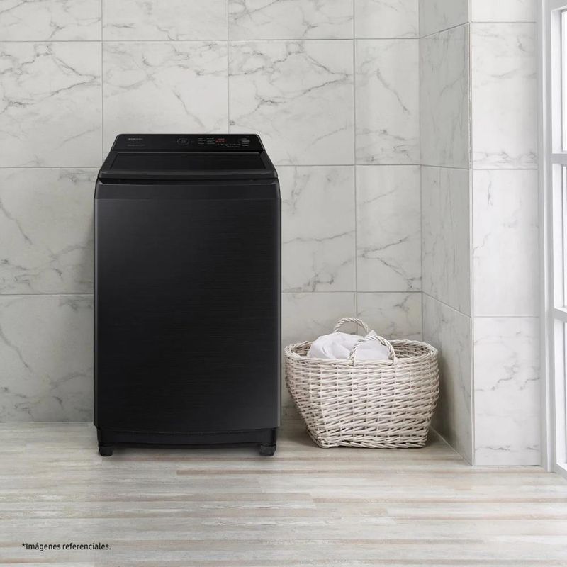 SAMSUNG - LAVADORA SAMSUNG 17 KG CARGA SUPERIOR ECO BUBBLE WA17CG6441BVPE NEGRO