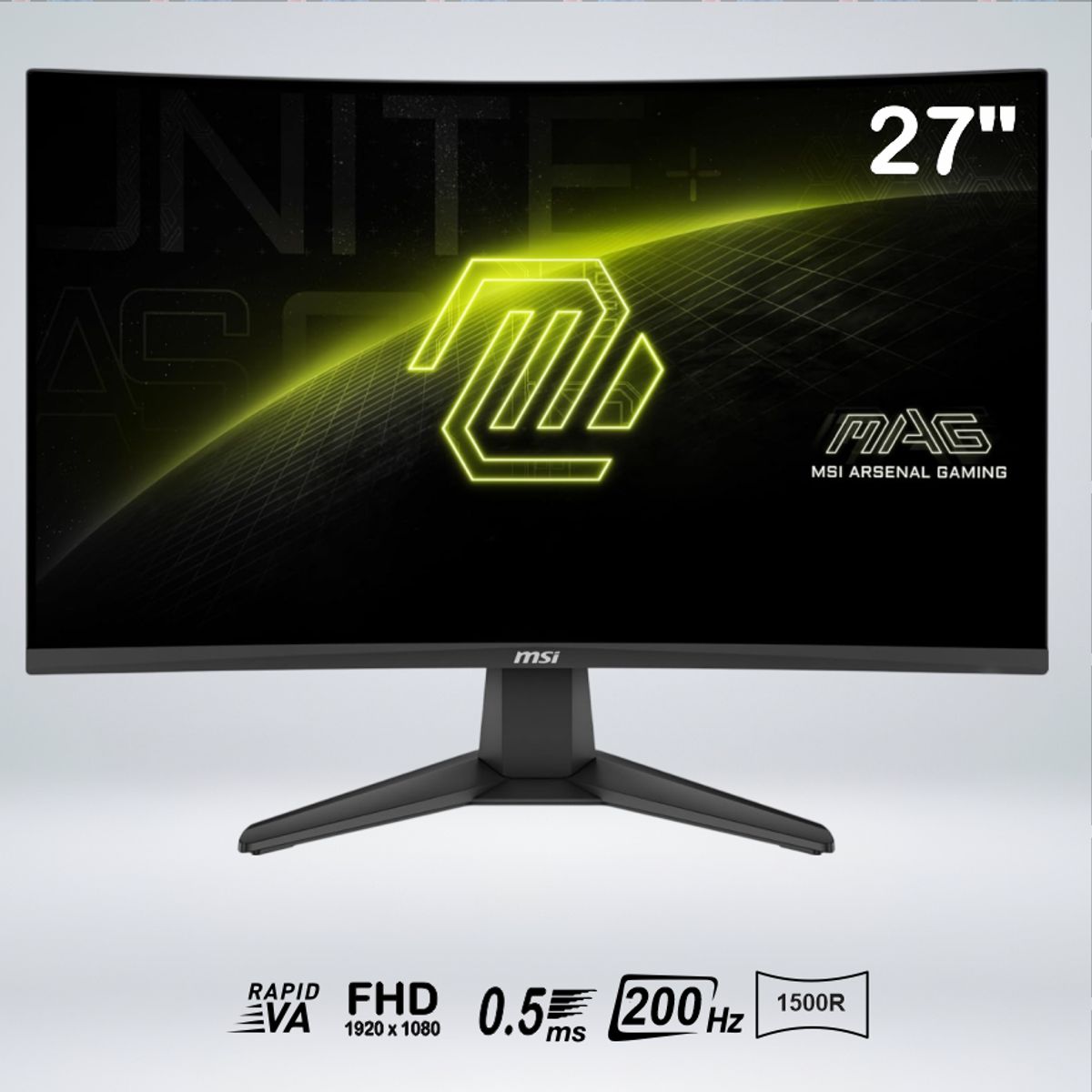 MSI - MONITOR MAG 276CF E20 FULLHD 27 " rapidVA 200hz 0.5ms HDReady 1500R