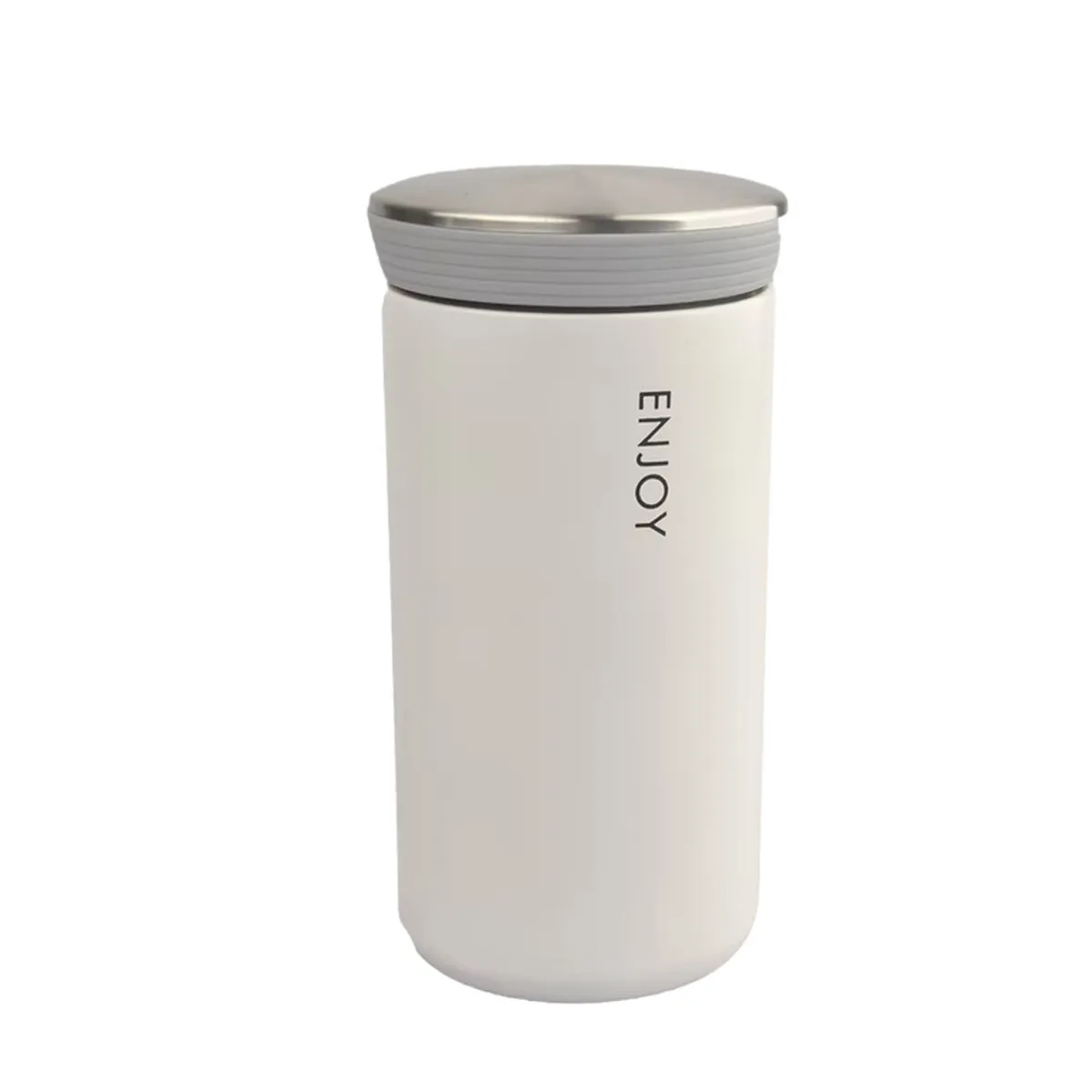 PENTHA - Vaso Térmico para Café Termo de Acero Inoxidable 300ML Blanco