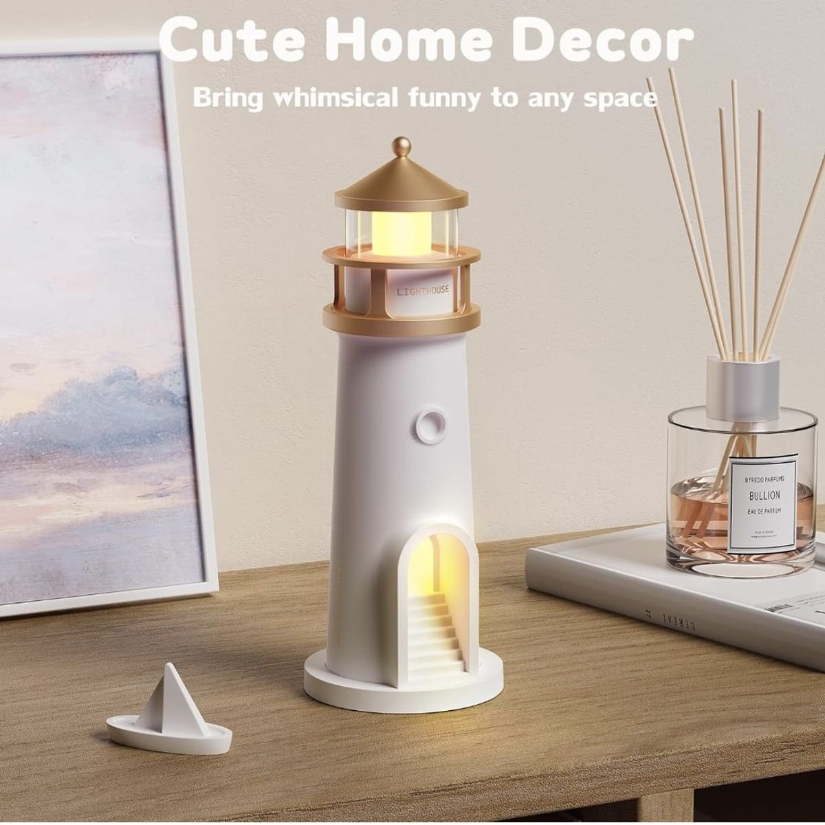 GENERICO - Lámpara Faro Proyector de Luna Realista con Control Remoto