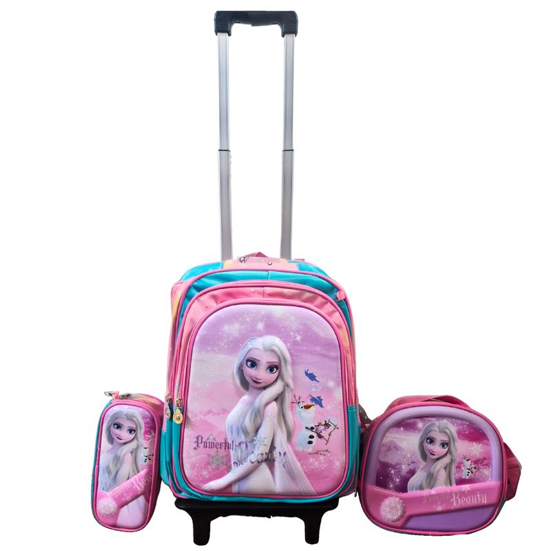 GENERICO - Mochila Infantil 3 en 1 Modelo Princesas