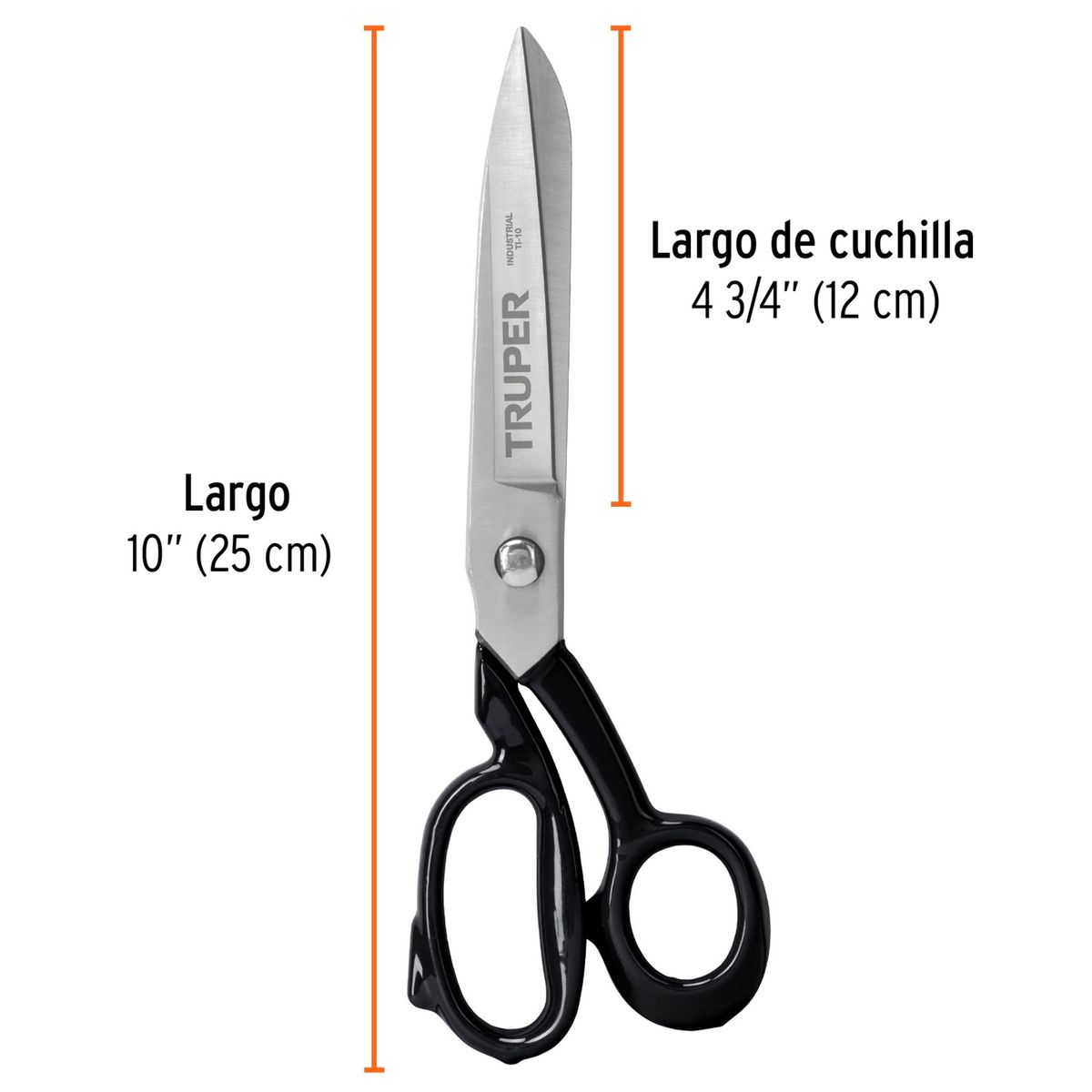 TRUPER - Tijera Industrial Truper 10 Pulgadas Corte Preciso Textil