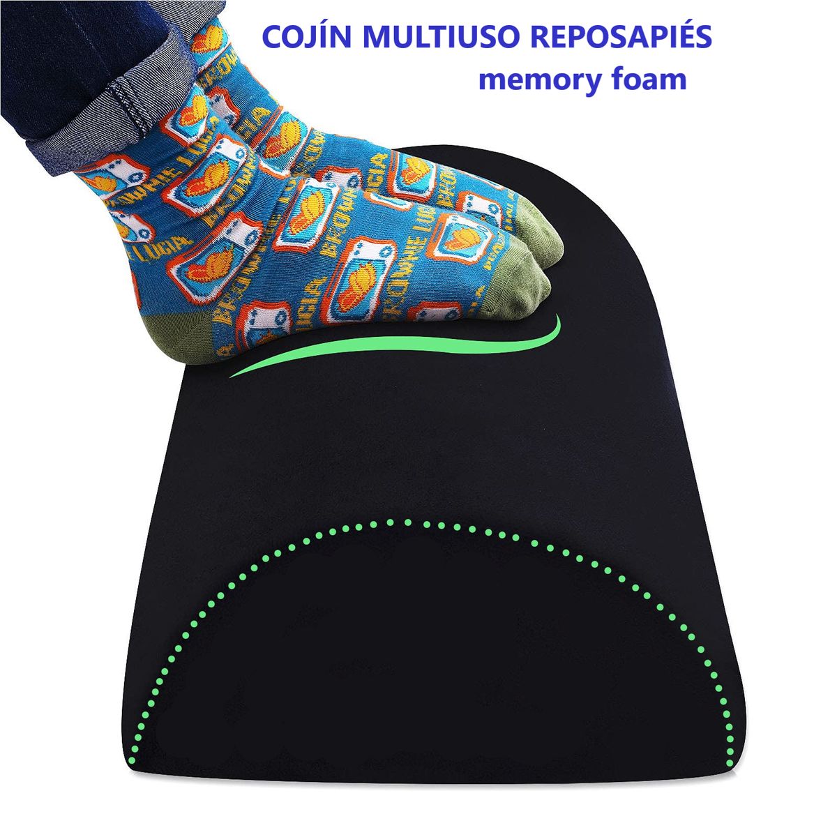 GENERICO - COJIN REPOSA PIES ERGONOMICO memory faom