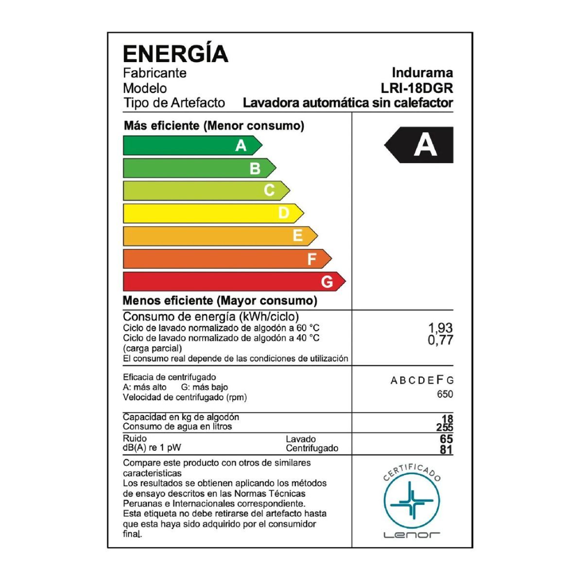 INDURAMA - Lavadora Indurama 18Kg Carga Superior Gris Oscuro