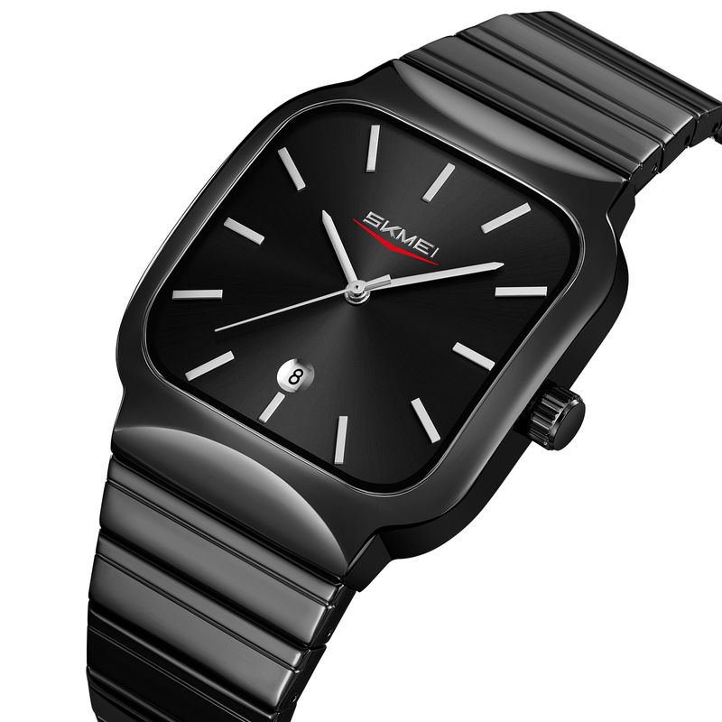 SKMEI - Reloj Skmei 9361 NEGRO analógo Correa Acero para Caballero