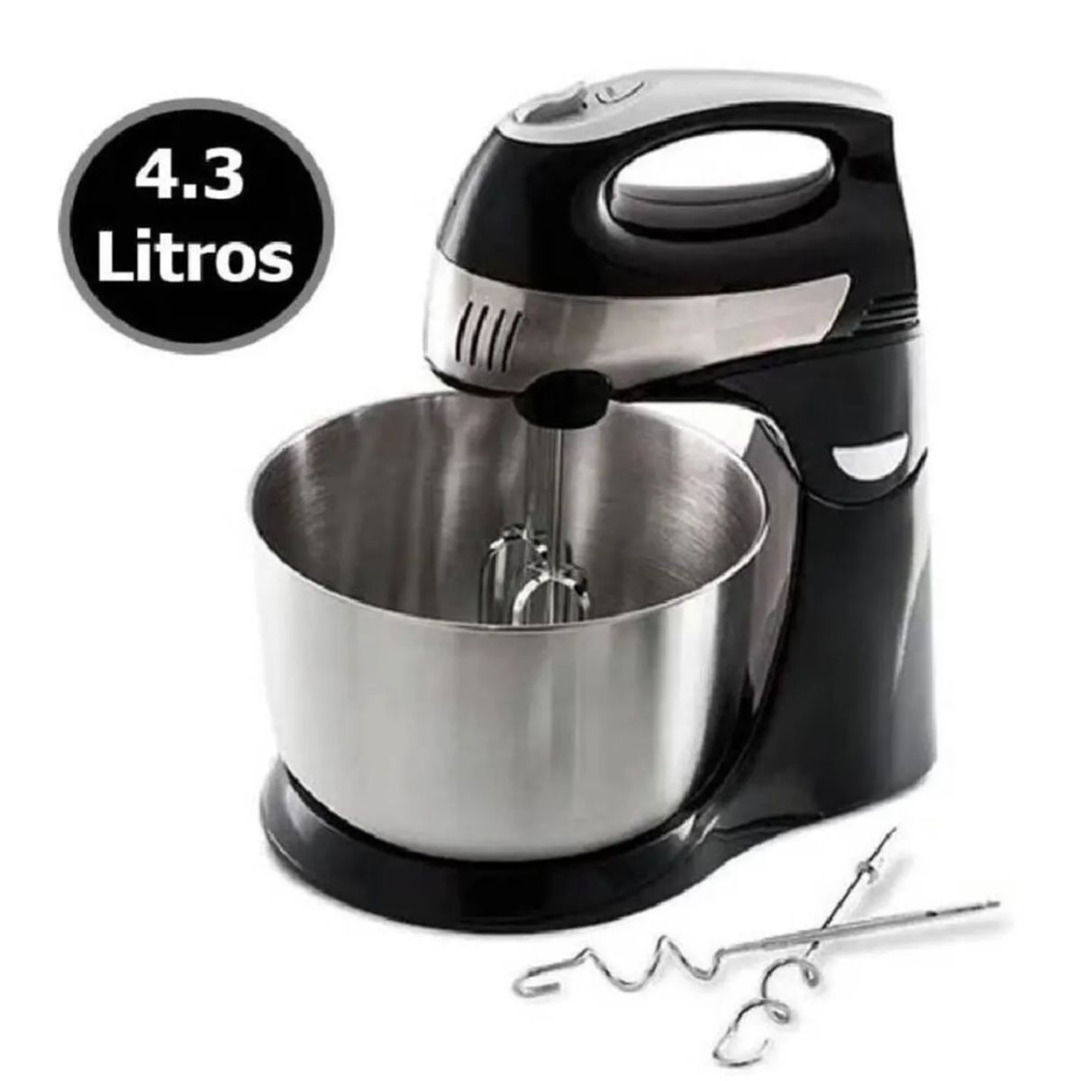 PRIMA - Batidora de Mano y Pedestal 300 Watts - Negro