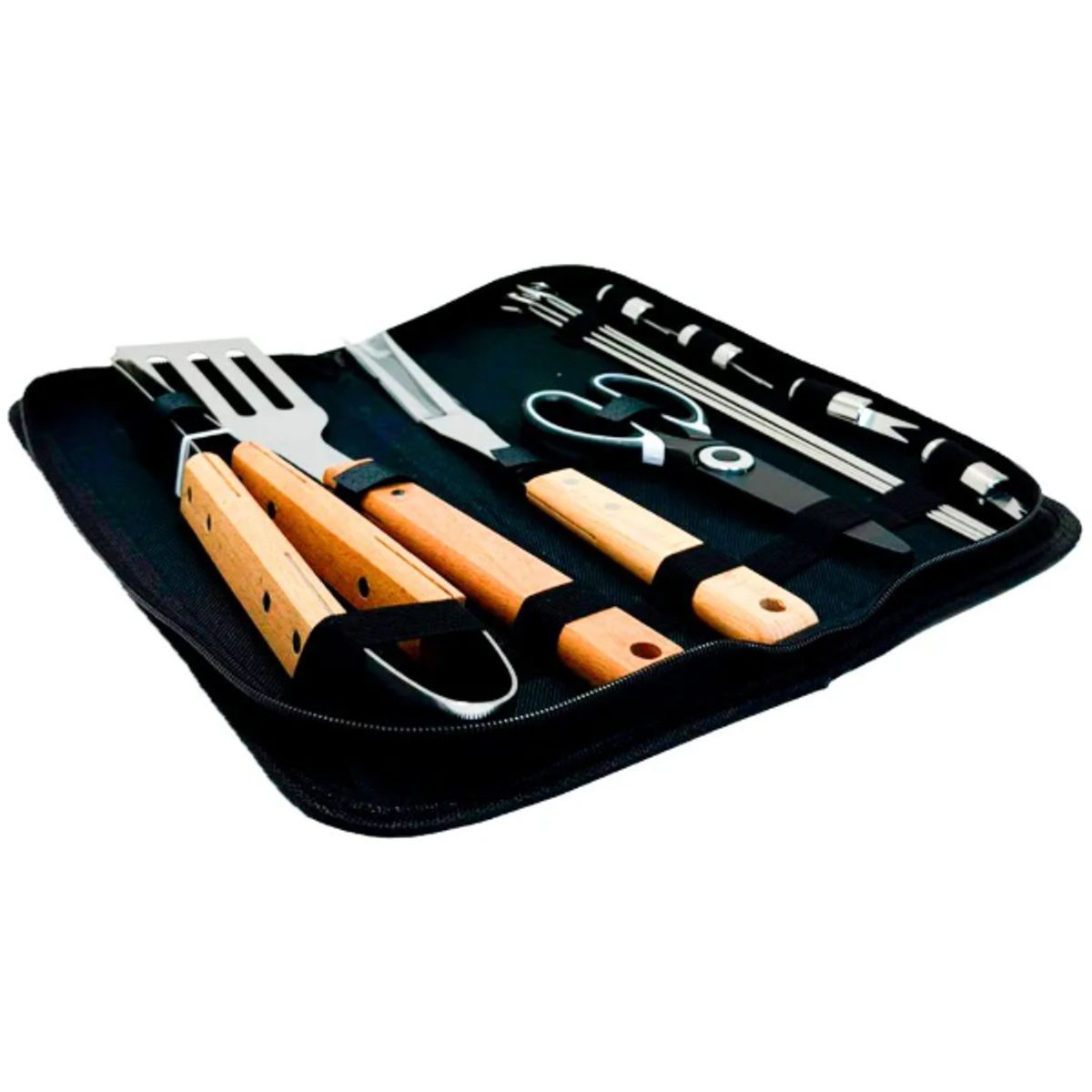 GENERICO - Set De Utensilios Parrilleros X 15 Piezas Más Estuche