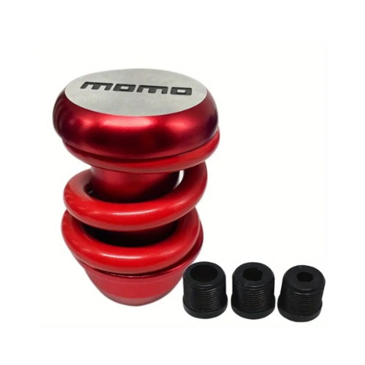 GENERICO - PERILLA DE PALANCA DE CAMBIO AMORTIGUADOR ROJO ALUMINO