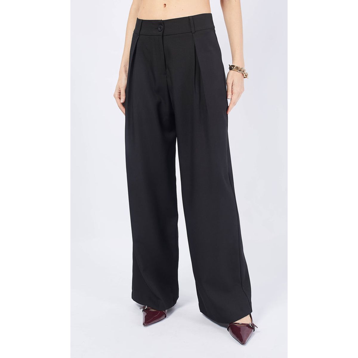 BANATY - PANTALON SASTRE MERCEDES CON PINZAS PARA MUJER