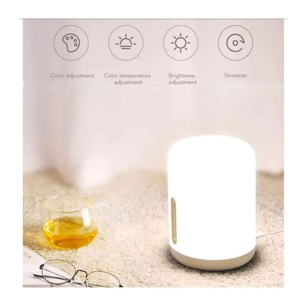 XIAOMI - Lámpara Inteligente Xiaomi Mi Bedside Lamp 2