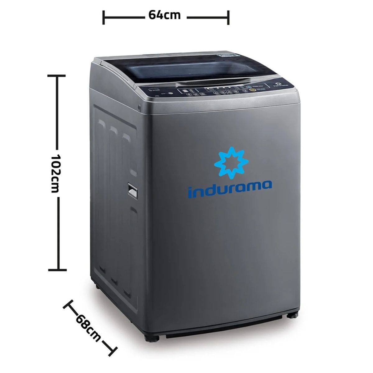 INDURAMA - Lavadora Inverter 19Kg Inox Indurama