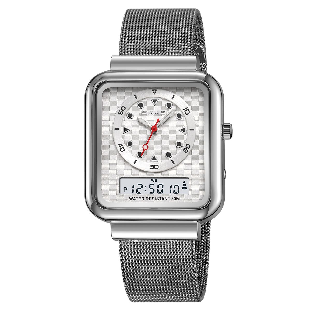 SKMEI - Reloj Skmei 2466 Plateado Digital Analogo Unisex