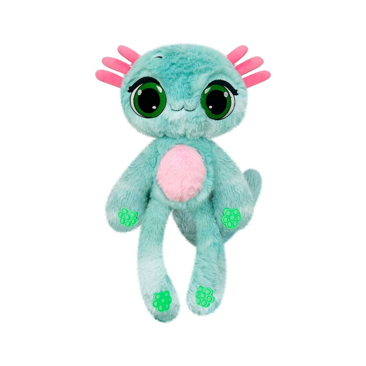BOING TOYS - Peluche Bubble Pops  Whacky Watermelon Axolotl Grande 45 cm