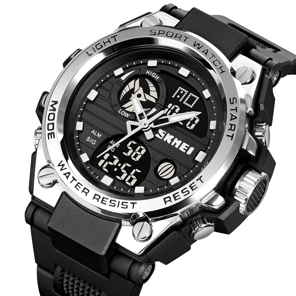 SKMEI - Reloj Skmei 2031 Negro Correa Silicona Para Caballero