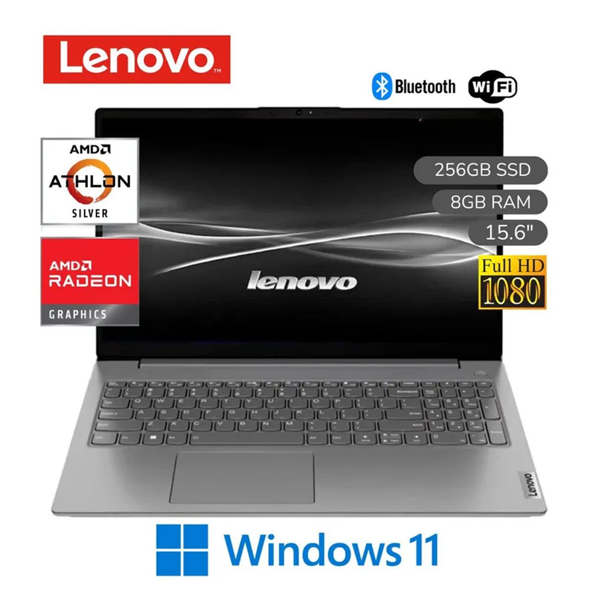LENOVO - Laptop Lenovo V15 G4 AMN AMD Athlon Silver 7120U 8GB RAM 256GB 15.6"   FHD- 82YU00X5LM