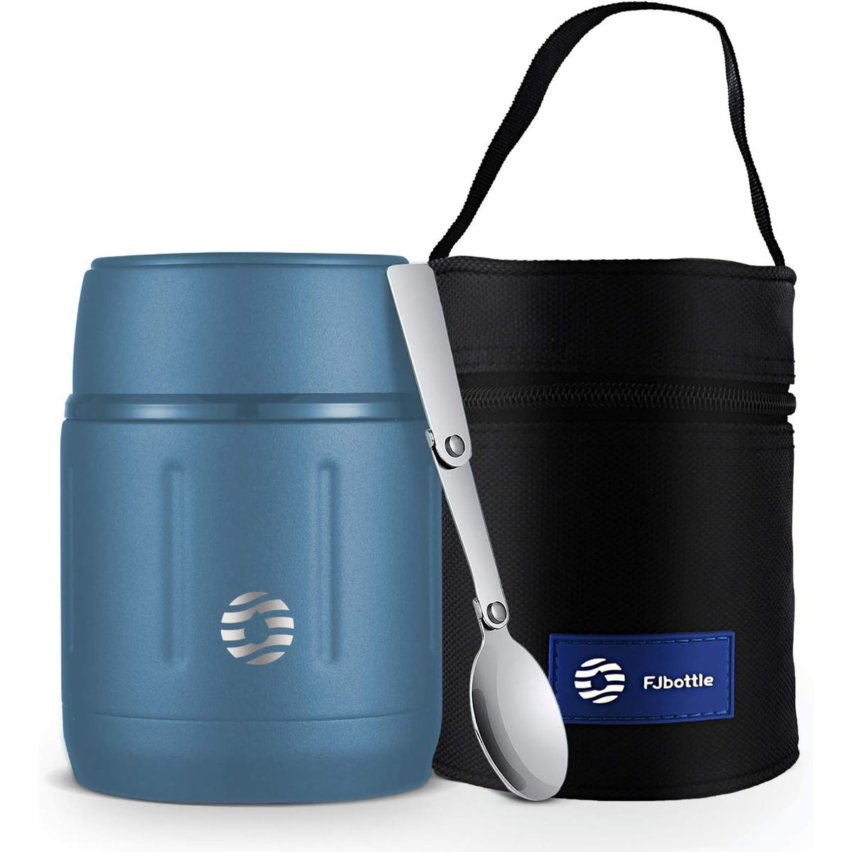 FJBOTTLE - FJBottle - Termo para almuerzo 500ml de acero inoxidable - Azul Claro