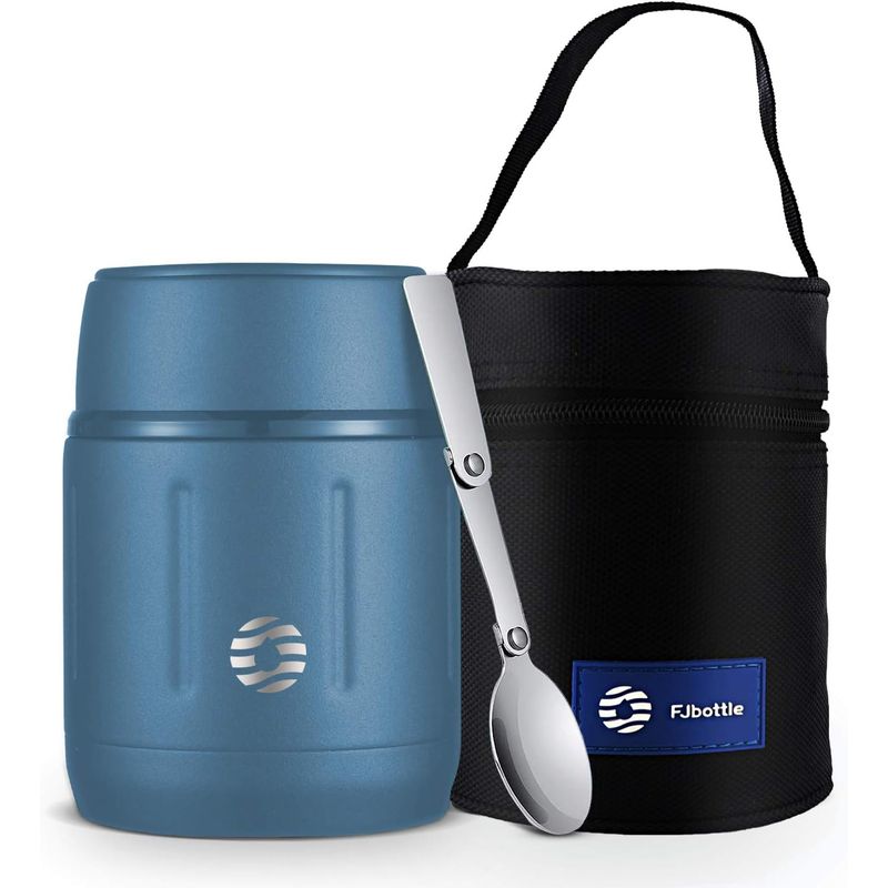 FJBOTTLE - FJBottle - Termo para almuerzo 500ml de acero inoxidable - Azul Claro
