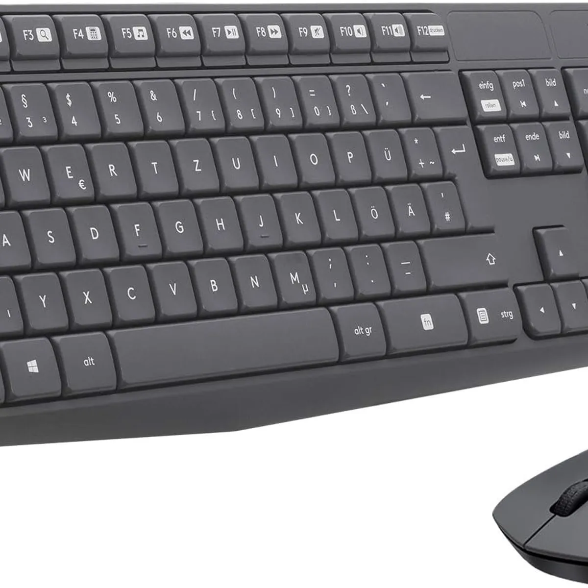 LOGITECH - Teclado Logitech Mouse Mk235 Wireless Usb Grey