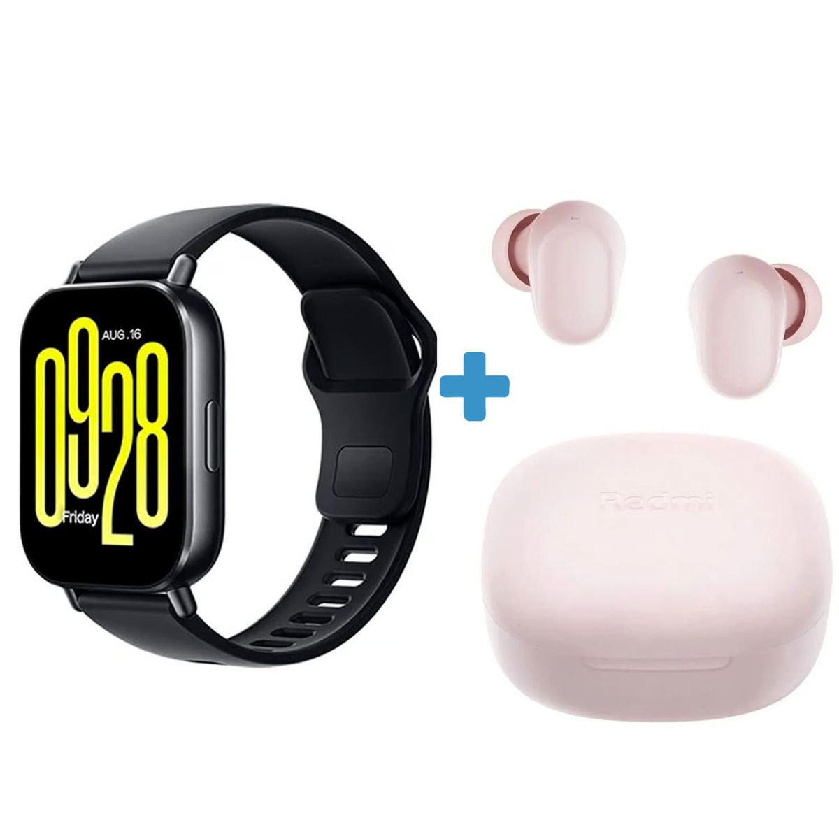XIAOMI - Audífonos Xiaomi Redmi Buds 6 Play Rosa + Redmi Watch 5 Active
