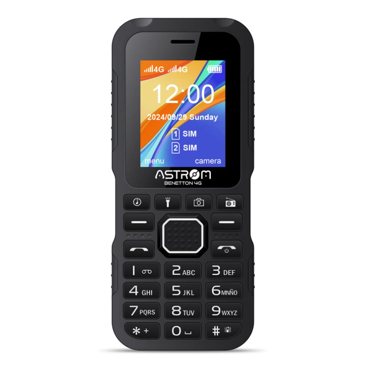 ASTROM - Celular Astrom 1701H Dual Sim 4G Color Negro 2.4 benethon