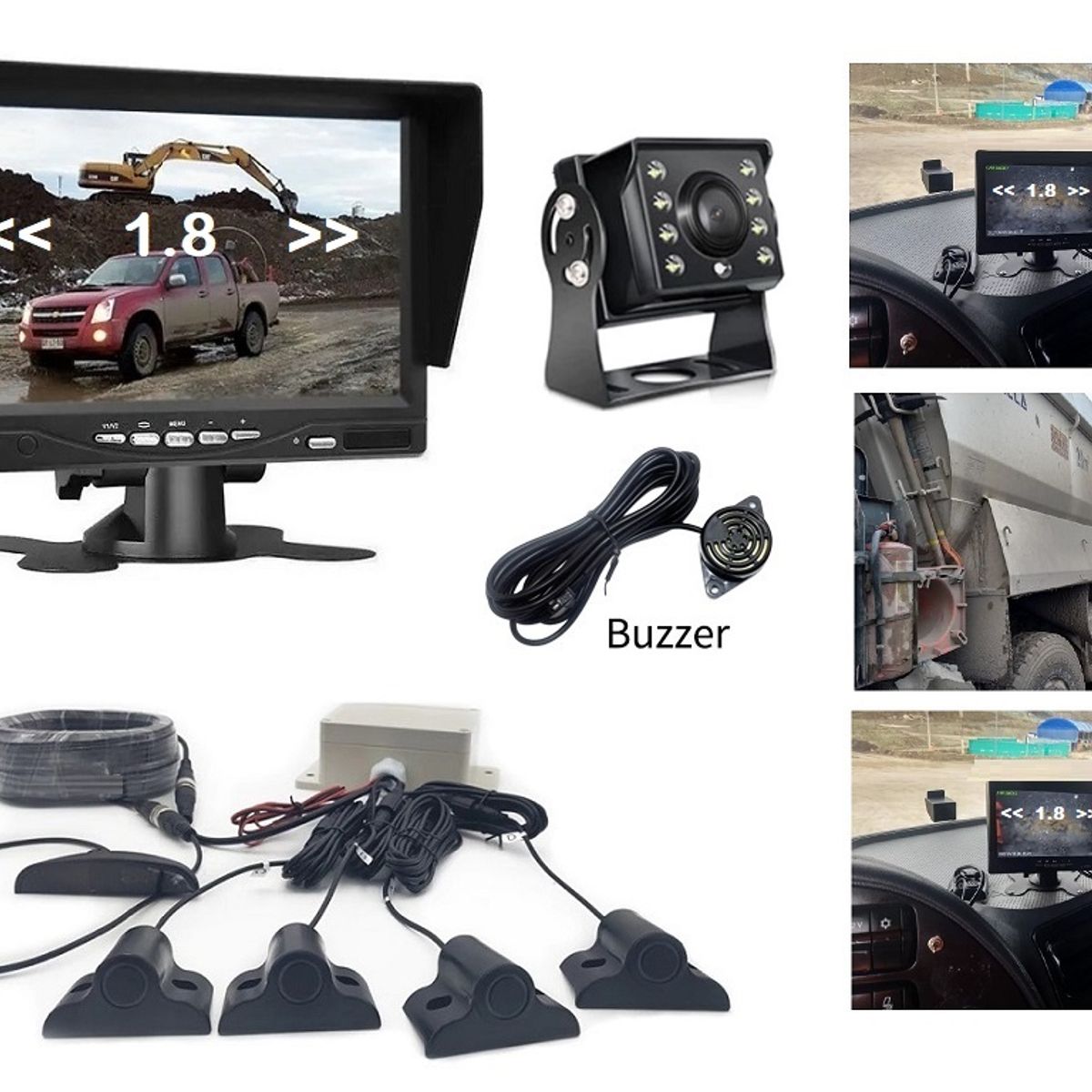 GENERICO - KIT Sensor De Proximidad + Pantalla + Camara + Buzzer Cable