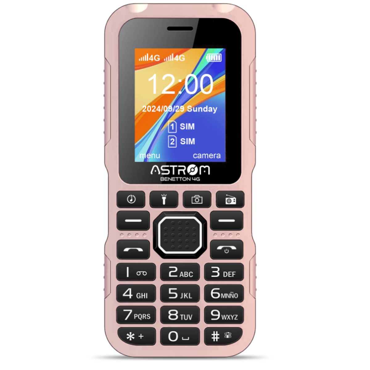 ASTROM - Celular Astrom 1701H Dual Sim 4G Color Rosado 2.4 benethon