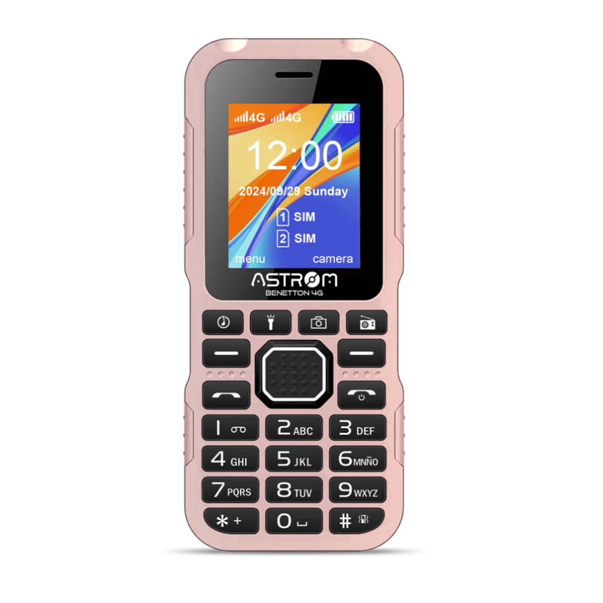 ASTROM - Celular Astrom 1701H Dual Sim 4G Color Rosado 2.4 benethon