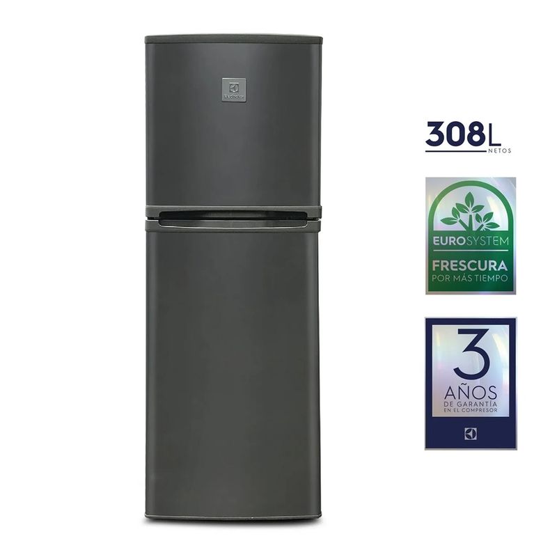 ELECTROLUX - REFRIGERADORA  308 LITROS TOP MOUNT GRIS ERT45G2HQI
