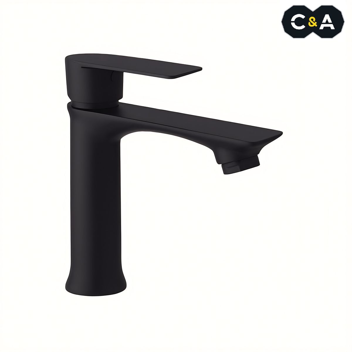 C&A - Llave para lavatorio Pesado Negro Mate C&A