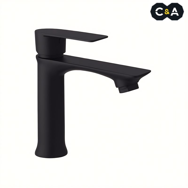C&A - Llave para lavatorio Pesado Negro Mate C&A