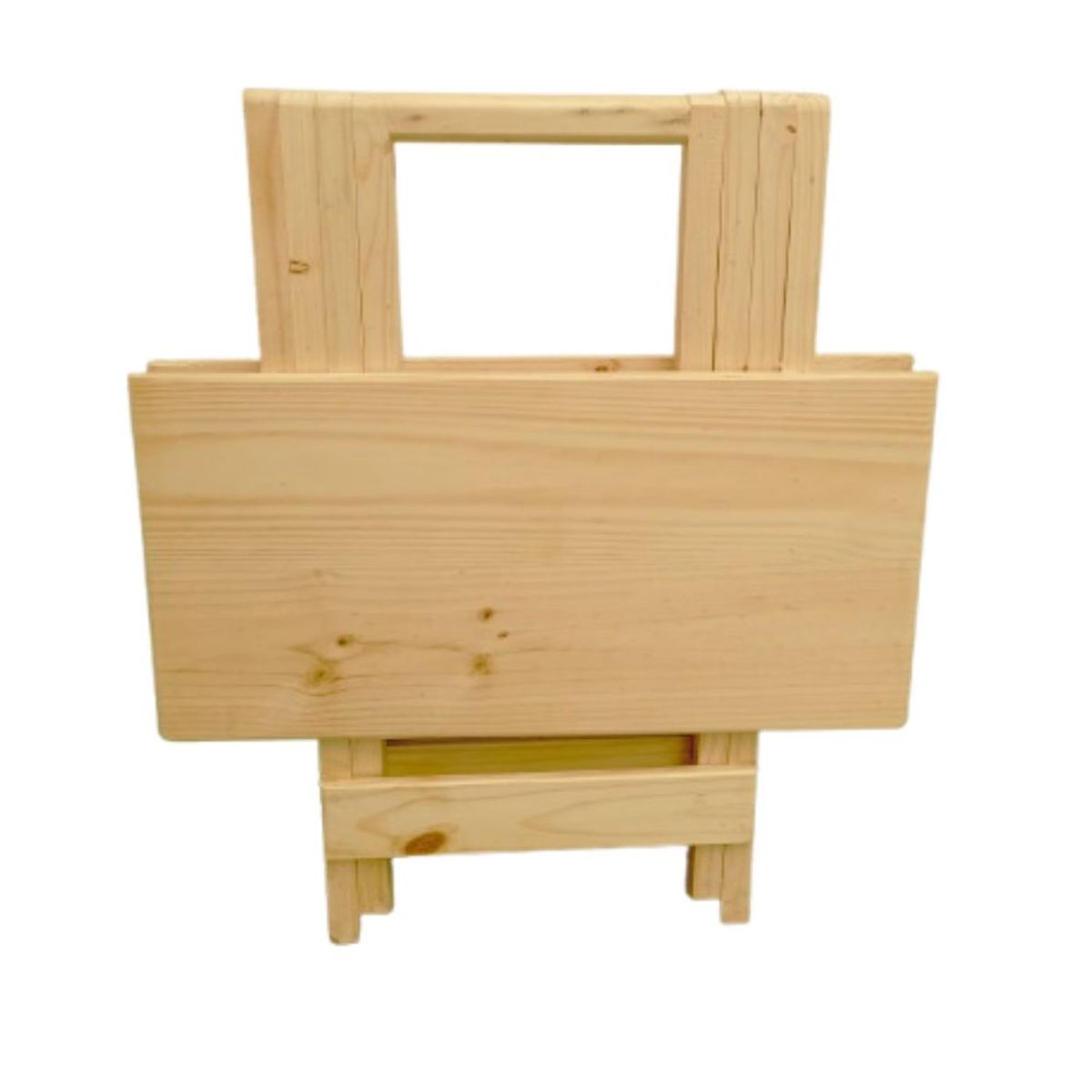 START FG - Mesa Plegable de Madera con 4 Sillas - Juego de Comedor Compacto