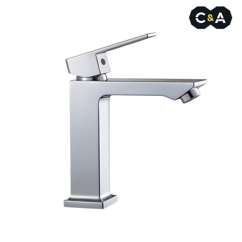C&A - Llave para lavatorio Cuadrado Pesado Cromado C&A
