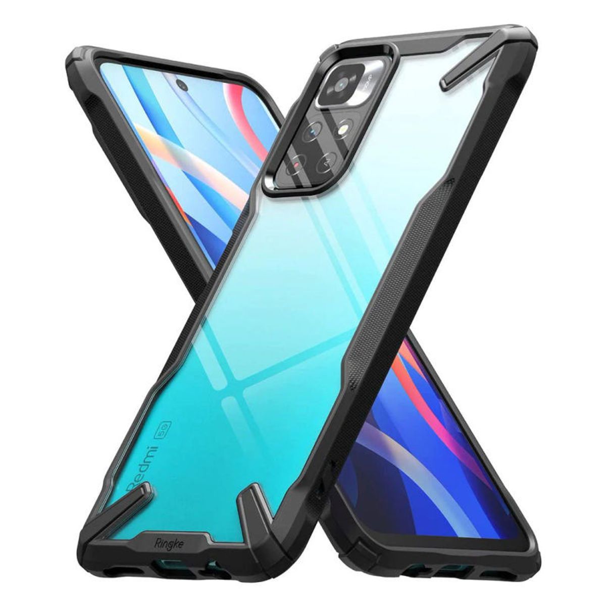 RINGKE - Case Negro Ringke Fusion X Para Xiaomi Poco M4 Pro 5G  Redmi Note 11T 5G