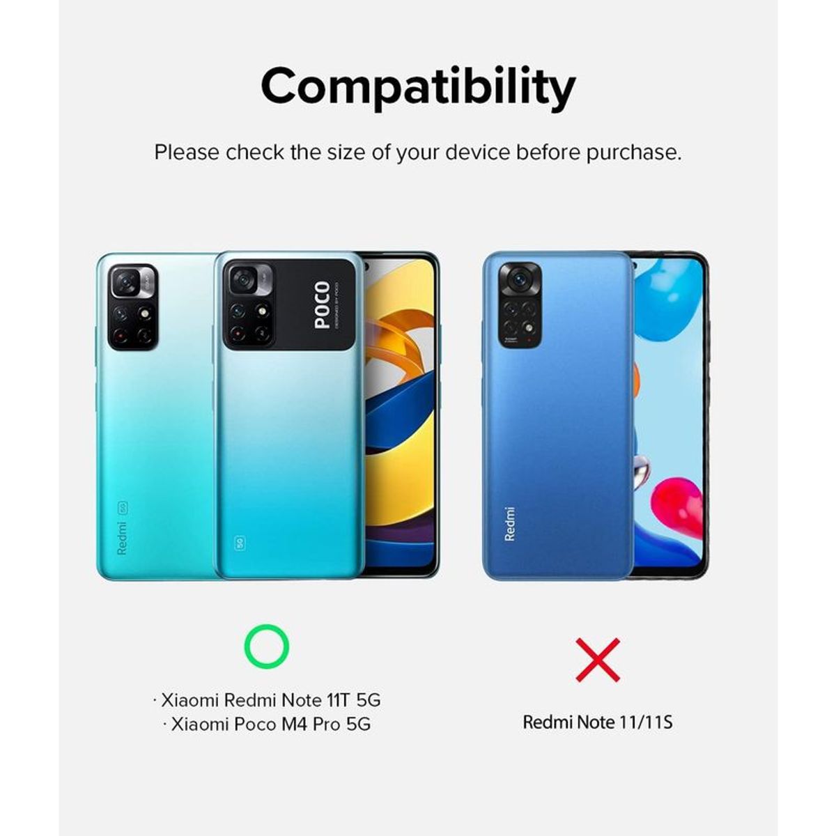 RINGKE - Case Negro Ringke Fusion X Para Xiaomi Poco M4 Pro 5G  Redmi Note 11T 5G