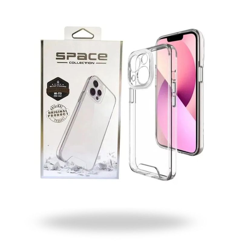 SPACE - CASE TRANSPARENTE SPACE ANTICAIDAS IPHONE 13