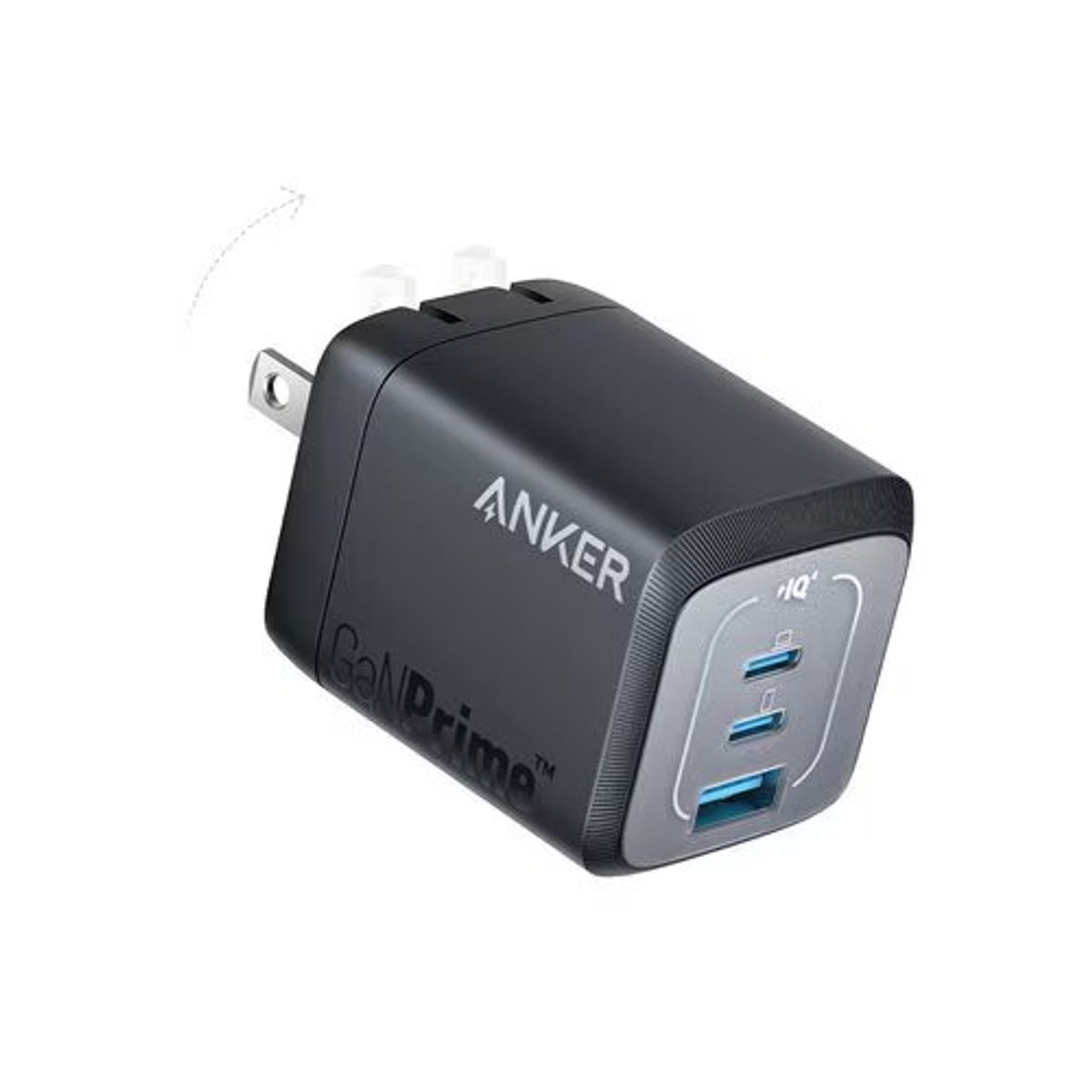 ANKER - Wall Prime 67W GaN 3 Ports Black 3