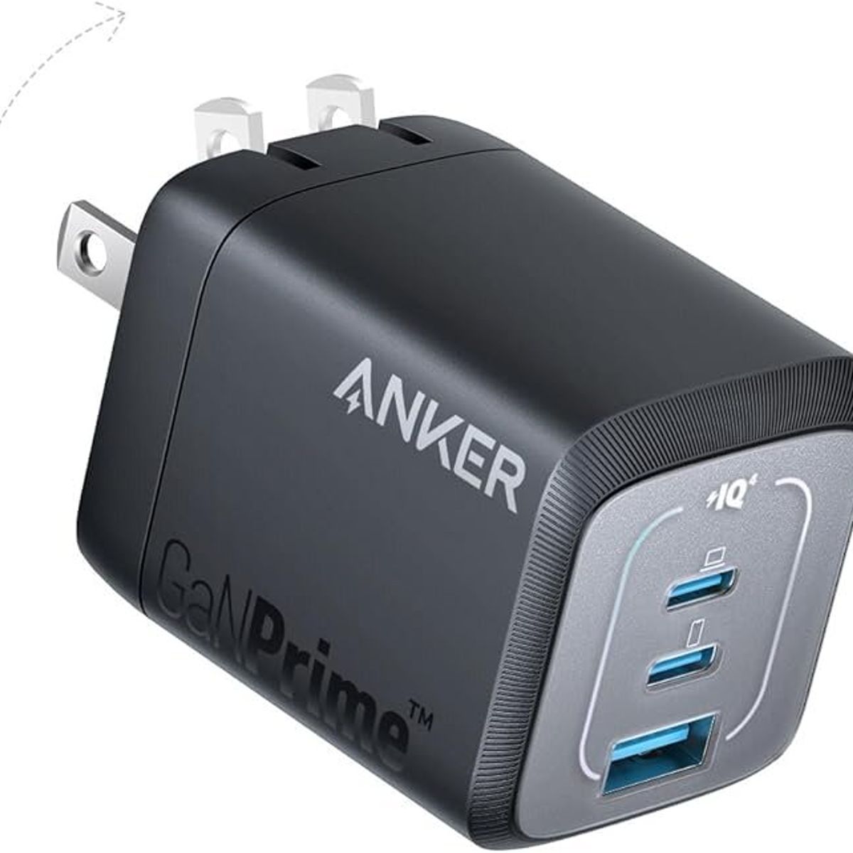 ANKER - Wall Prime 67W GaN 3 Ports Black 3
