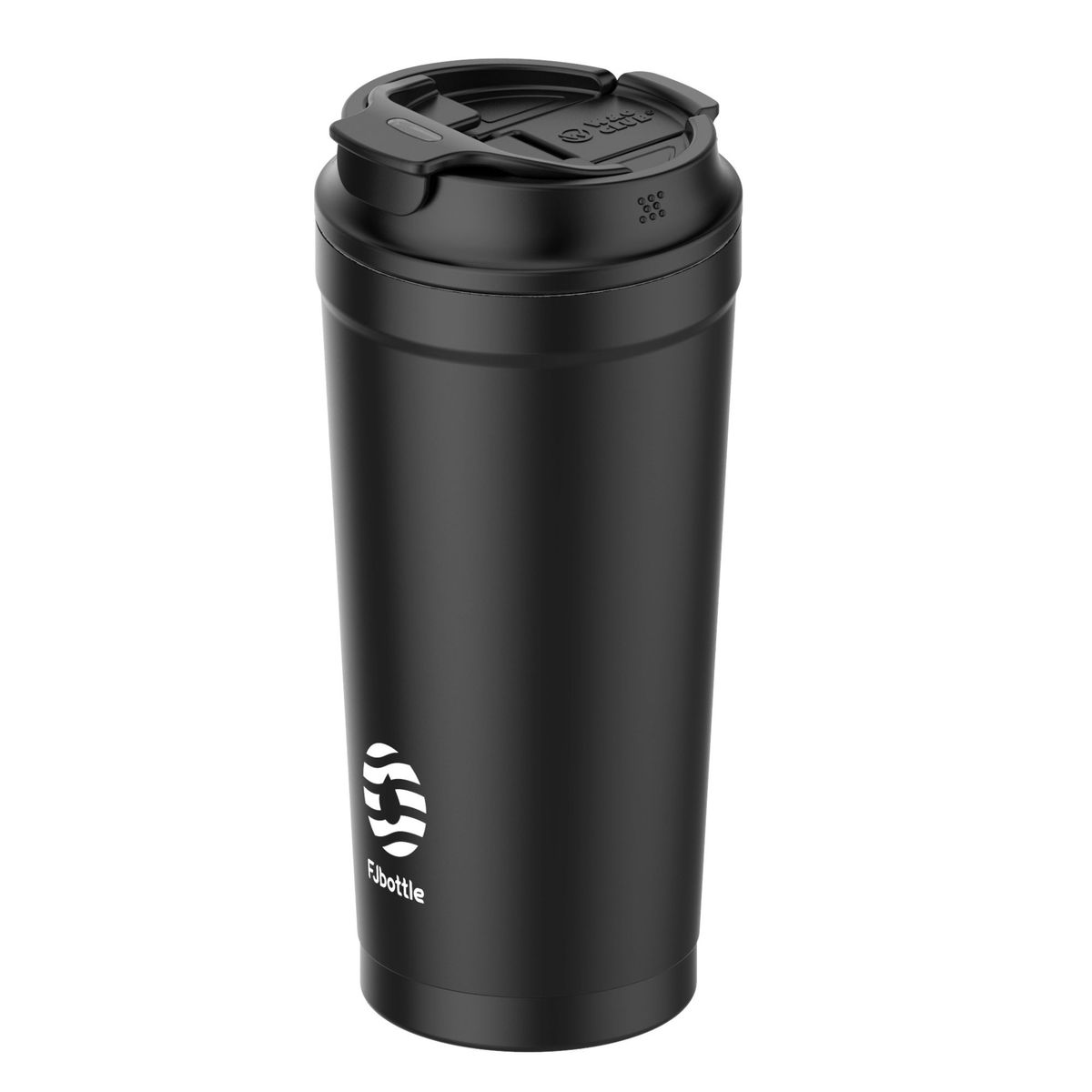 FJBOTTLE - FJBottle - Botella Mug Témico acero con tapa de tritán 480ml - Negro
