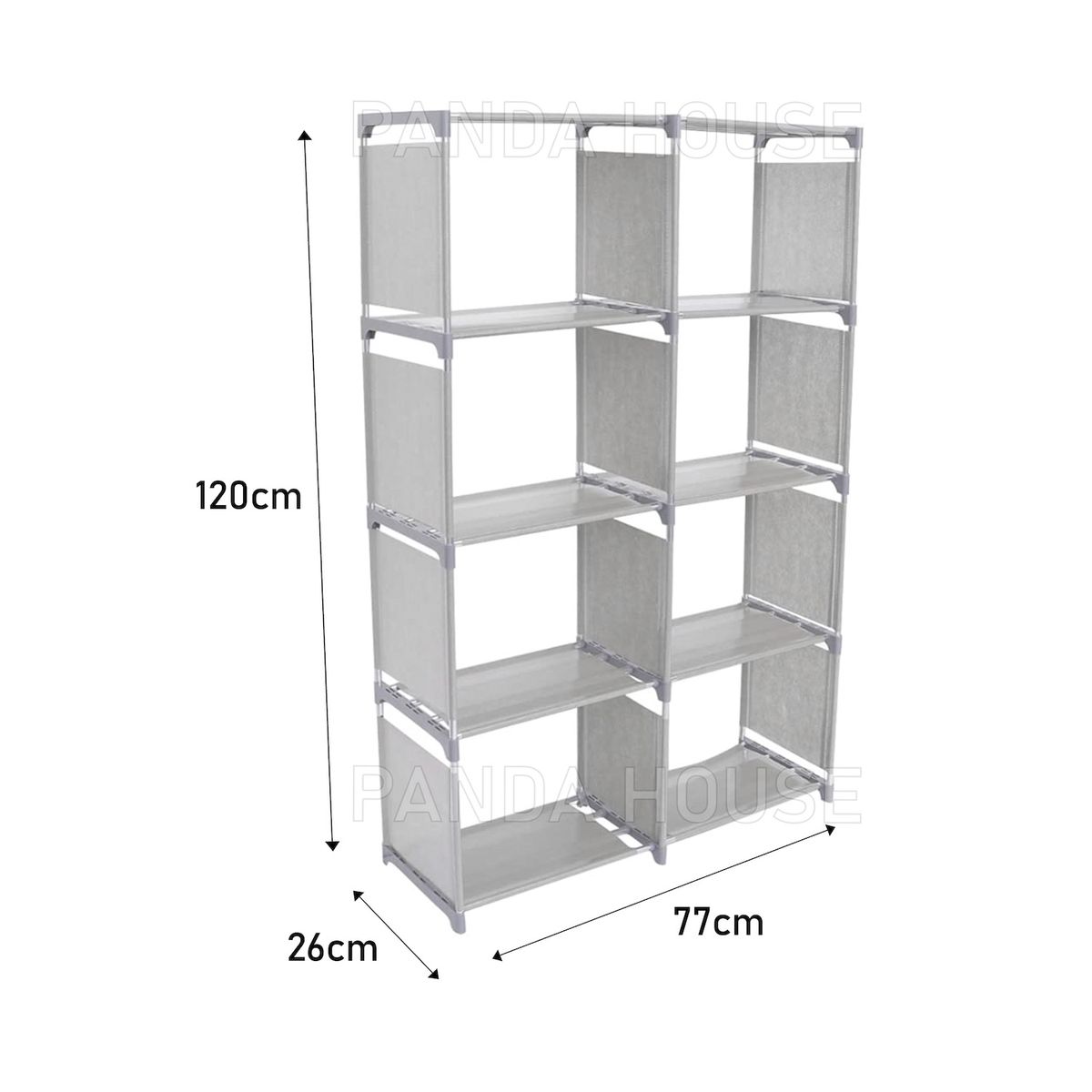 SM - ESTANTE DE ZAPATOS + ORGANIZADOR LIBRERO GRIS
