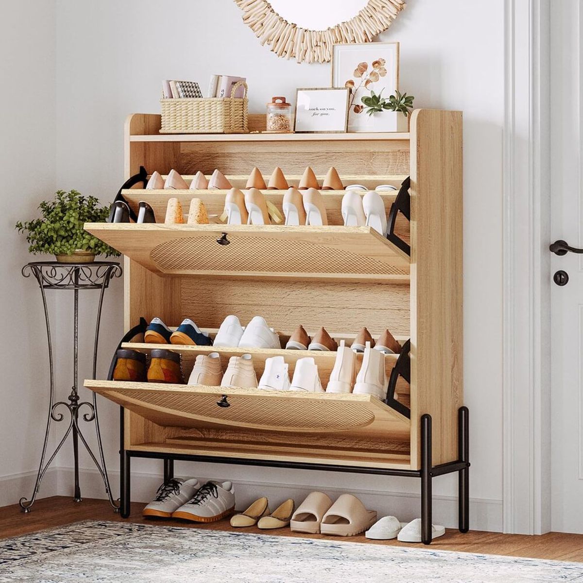 R&R MUEBLES - Zapatera Vintage Seiha Panela R&R MUEBLES