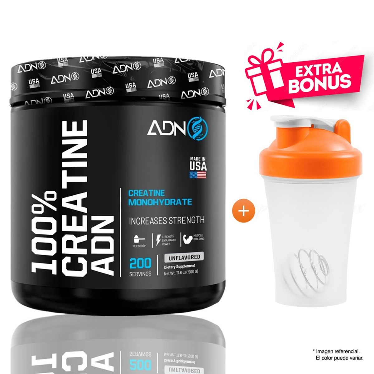 ADN - ADN NUTRITION CREATINA MONOHIDRATADA 500 GRAMOS