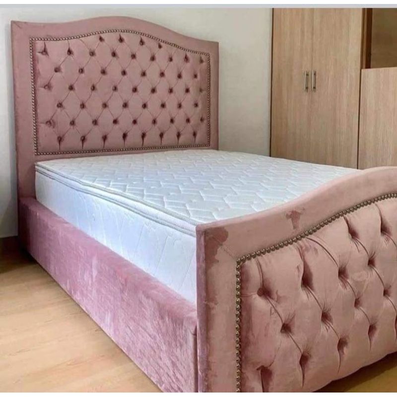 GENERICO - DORMITORIO  LUCERO  2 PLAZAS  CAPITONE  BOX TARIMA CABECERA