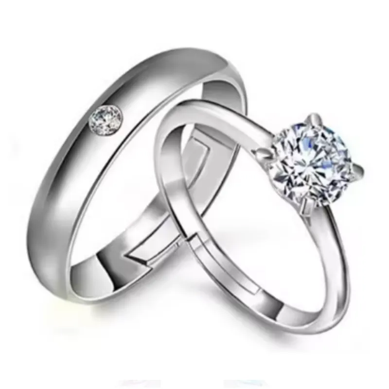 GENERICO - Anillos de Pareja Ajustables - Para Siempre Tú y Yo